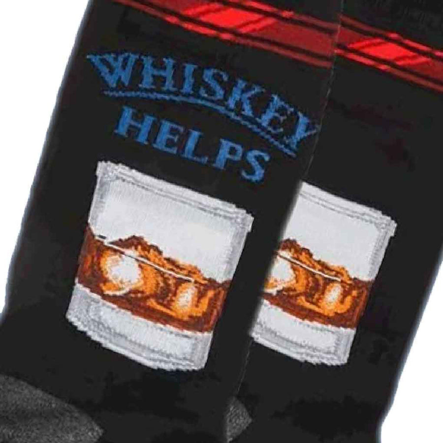 Whiskey Helps Socks for Him