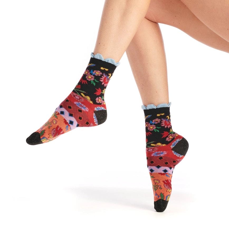 Twin Roads - Indienne Frilled Crew Socks for Her