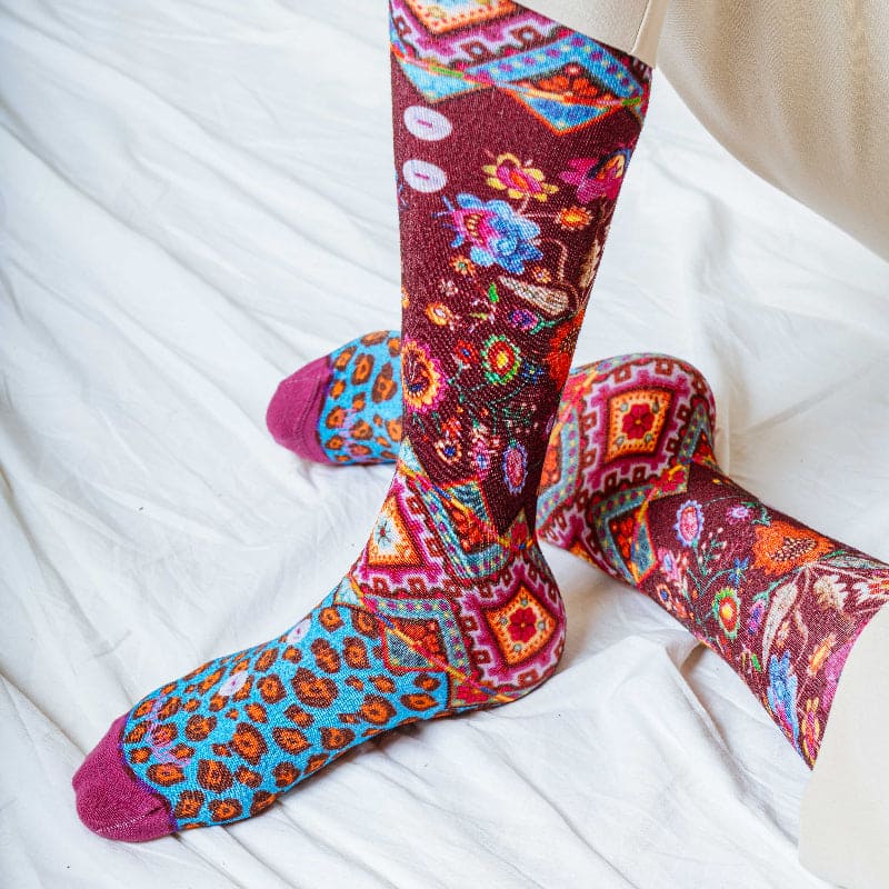 Rouchnyk Printed Socks for Her