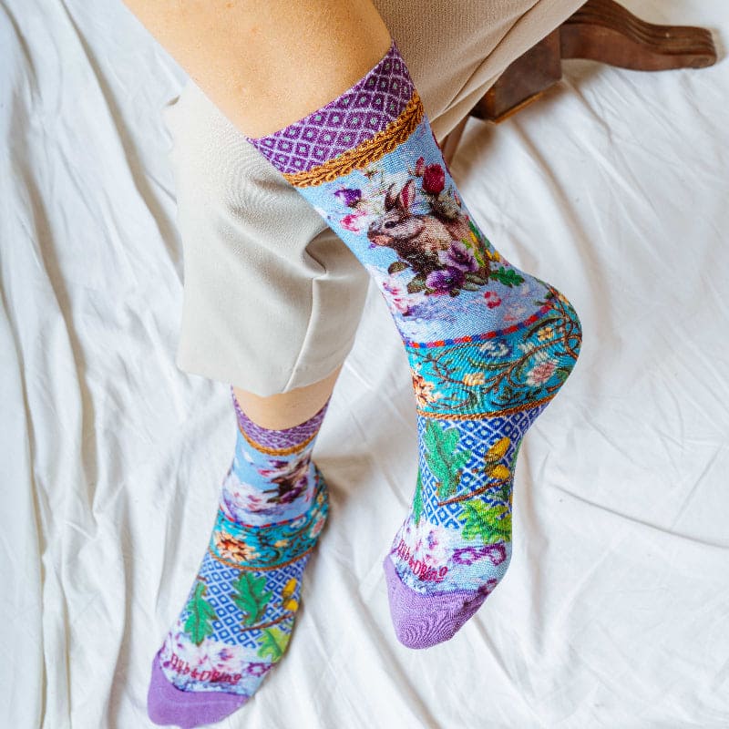 Twin Roads - Garenne Printed Crew Socks for Her