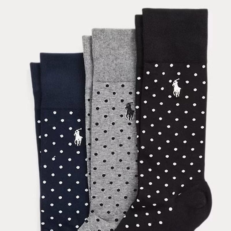 Polka-Dot Trouser Sock 3-Pack