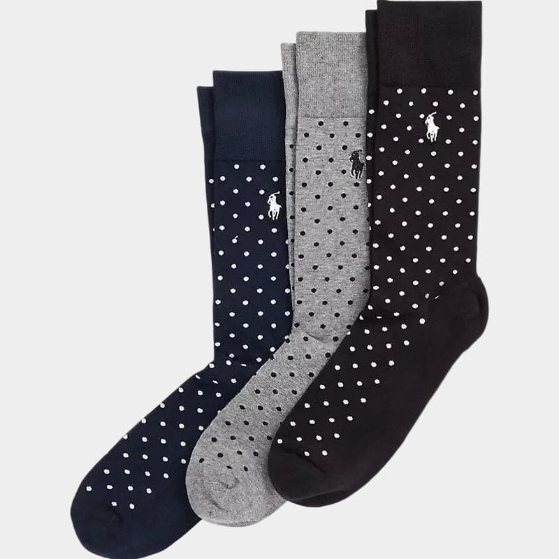 Polka-Dot Trouser Sock 3-Pack