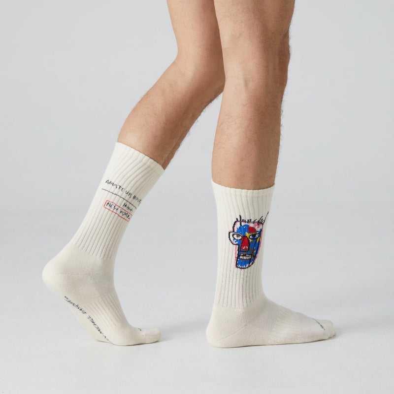 Twin Roads - Basquiat Athletic Heads Socks for Him
