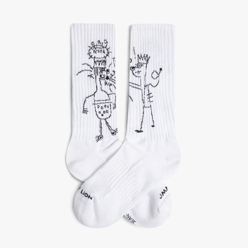 Basquiat Athletic TKO Socks for Him