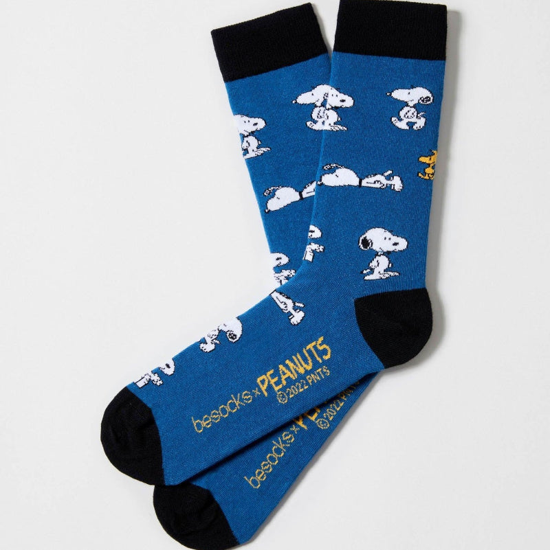 Snoopy Blue Socks