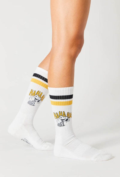 Twin Raods - Snoopy Ha Ha Ha Stripes Socks for Him