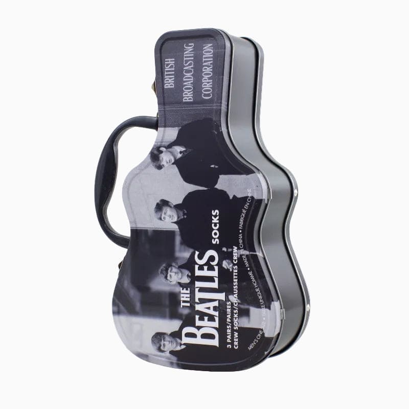 THE BEATLES GUITAR TIN SOCK BOX, 3 PAIR