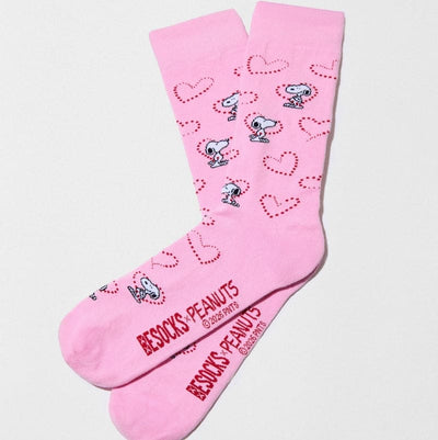 Snoopy Pink Heart Socks for Her