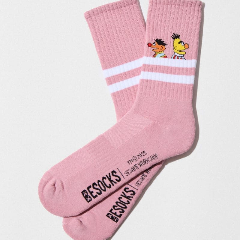 Sesame Street Pink Athletic Bert & Ernie Sock for Her