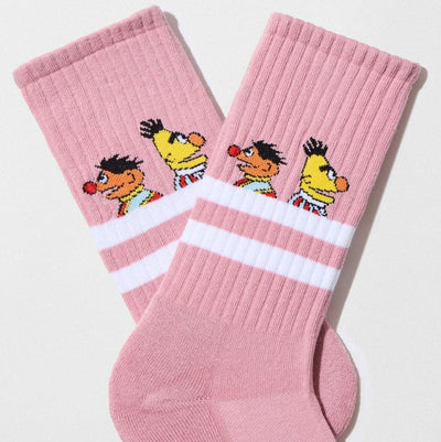 Sesame Street Pink Athletic Bert & Ernie Sock for Her