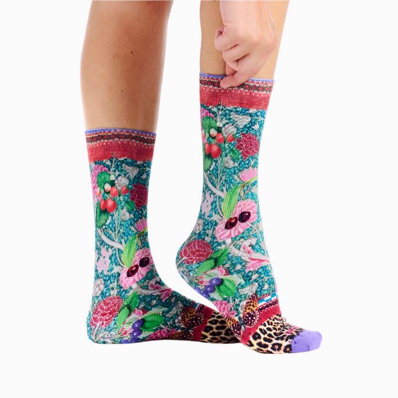 Chaussettes imprimées fraise pour elle