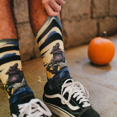 Twin Roads - Werewolf Printed Socks for Him