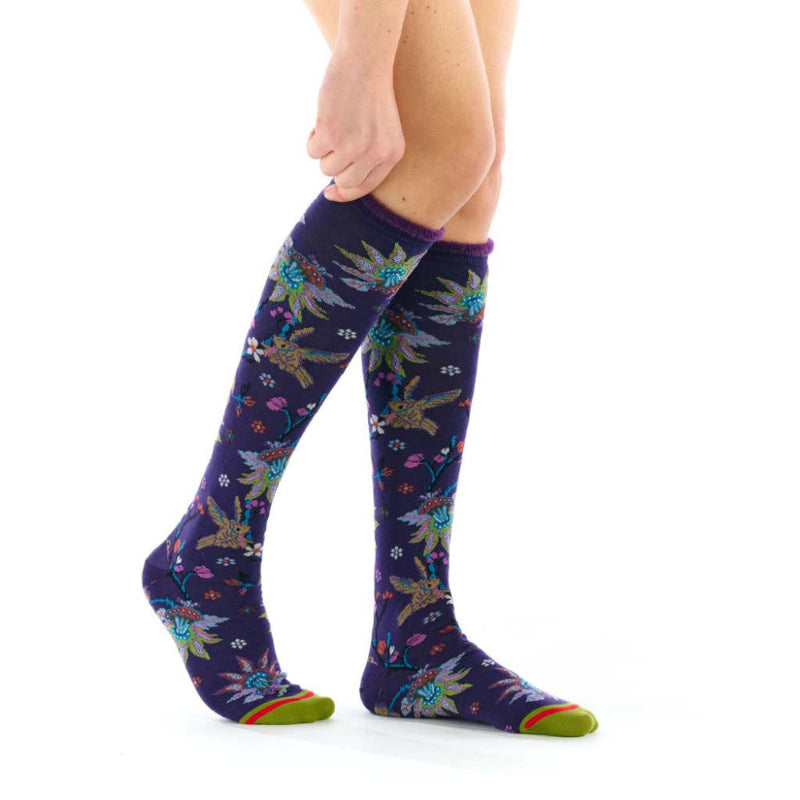 Passion Floral Knee High Socks for Her