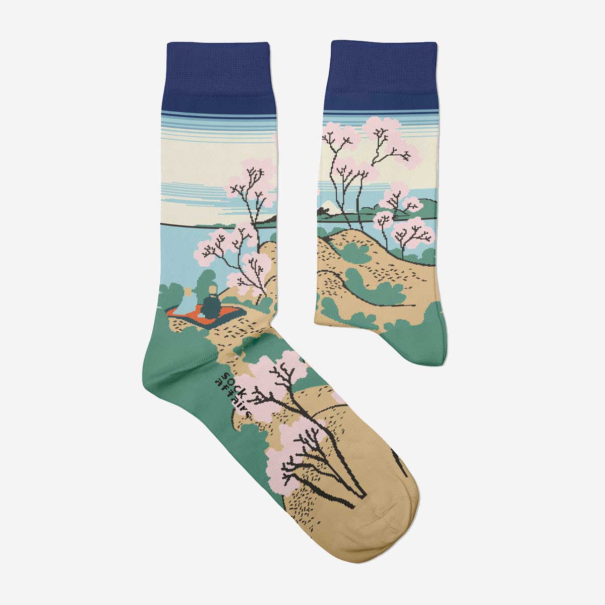 Chaussettes Hokusai, Mont Fuji pour elle