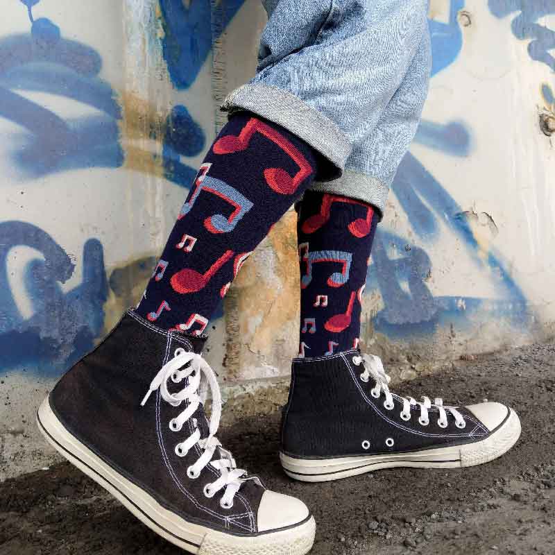 Twin Roads - Musical Notes Socks for Him
