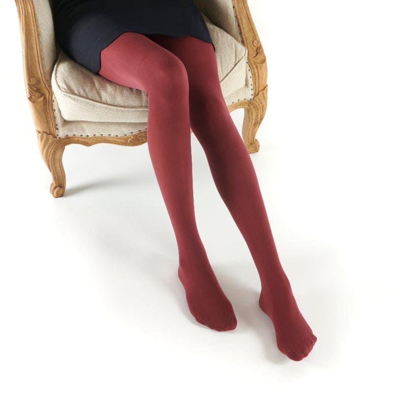 Burgundy 50 Denier Opaque Tights