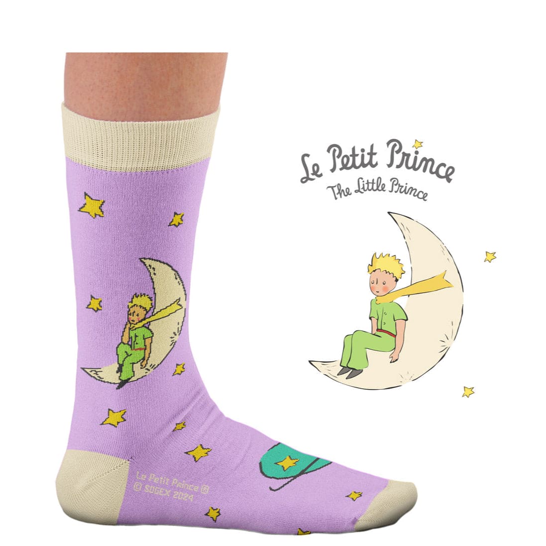 Le Petit Prince Purple Planet Socks for Her