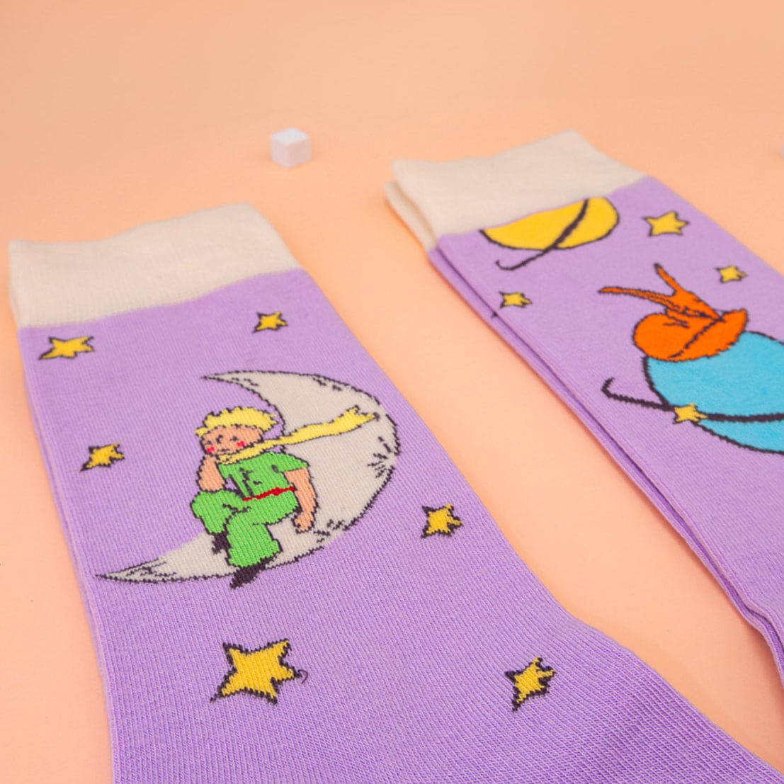 Le Petit Prince Purple Planet Socks for Her