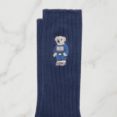 Embroidered Denim Bear