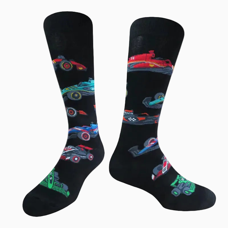 F1 Racing Car Socks for Him