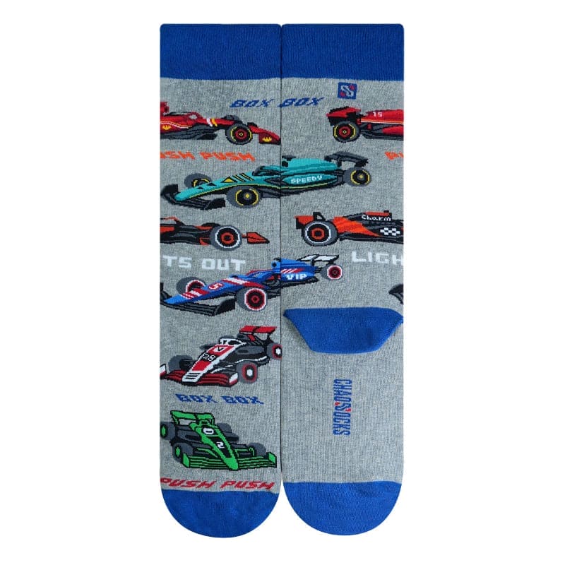 Grey F1 Socks for Him