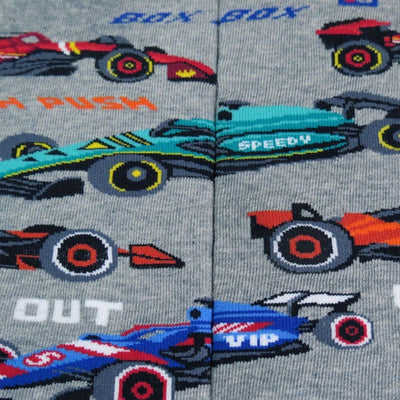 Grey F1 Socks for Him