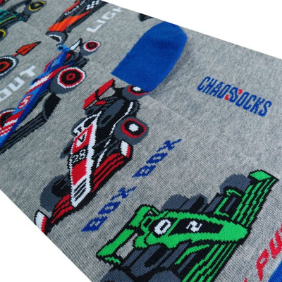 Grey F1 Socks for Him
