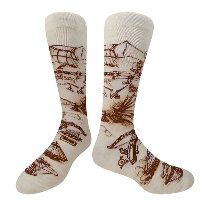 da Vinci Sketches Socks for Himv