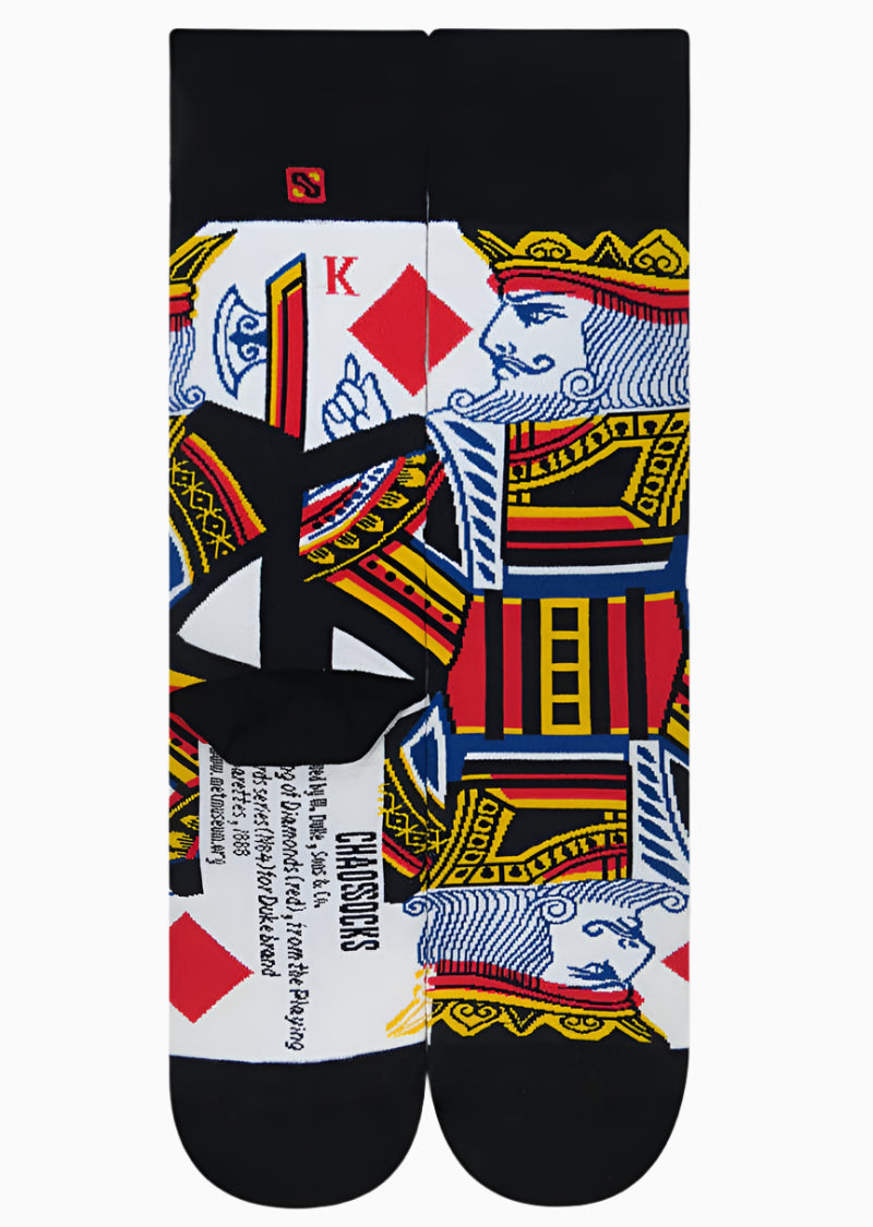 Poker Card King Socks for Him