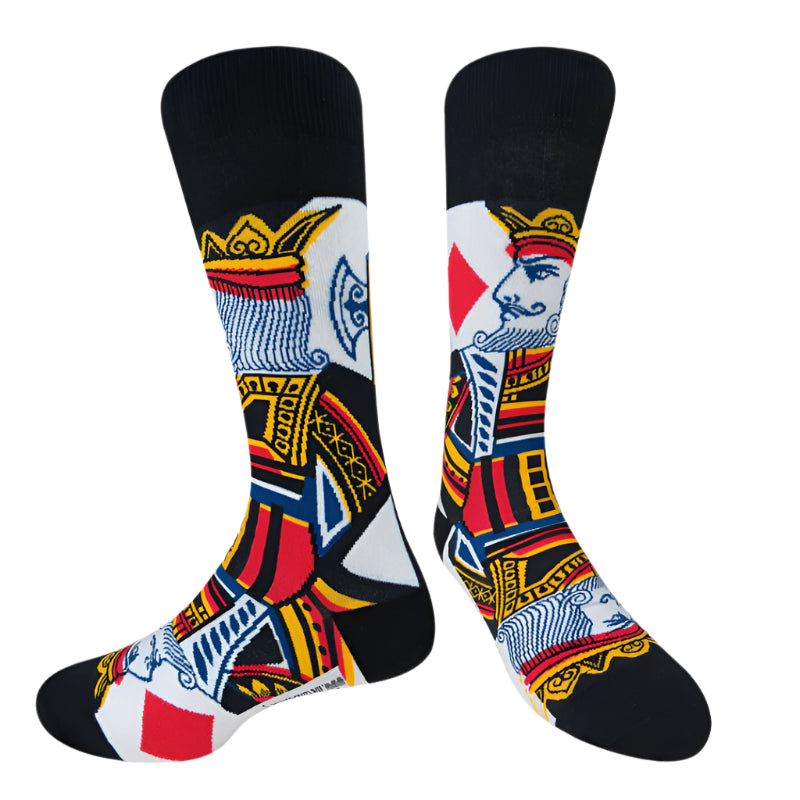 Poker Card King Socks for Him
