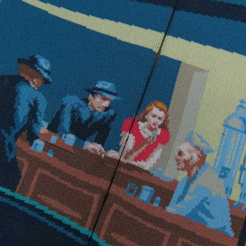 Twin Roads - Nighhawks at the Diner Socks for Him