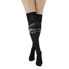 Twin Roads - Socks - Raven Skull Over The Knee Sock