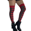 Twin Roads Socks - Red Tartan Over The Knee Socks