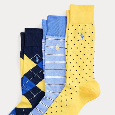 Argyle/Oxford Stripe/Dot 3-Pack