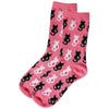 women's socks - breast awareness cats