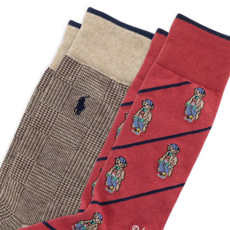 Litchfield Mini Bear Glen Crew  2-Pack Red