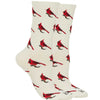women's socks - cardinals