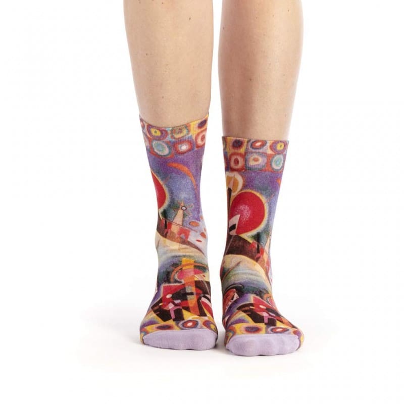 "Composition Beue" Printed Socks for Her