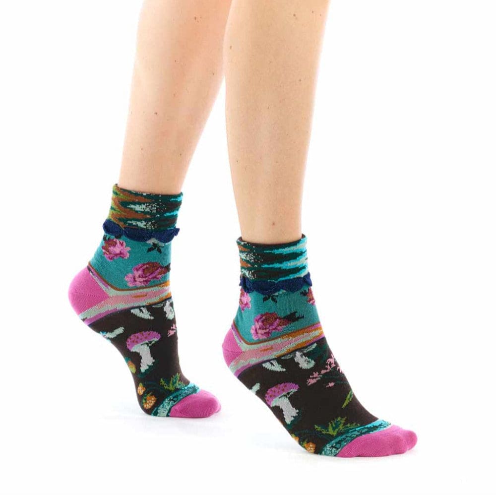 Twin Roads - Forest Turn Back Cuff Socks for Her