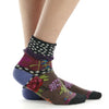 Twin Raods - Precious Floral Turn Back Cuff Socks for Her