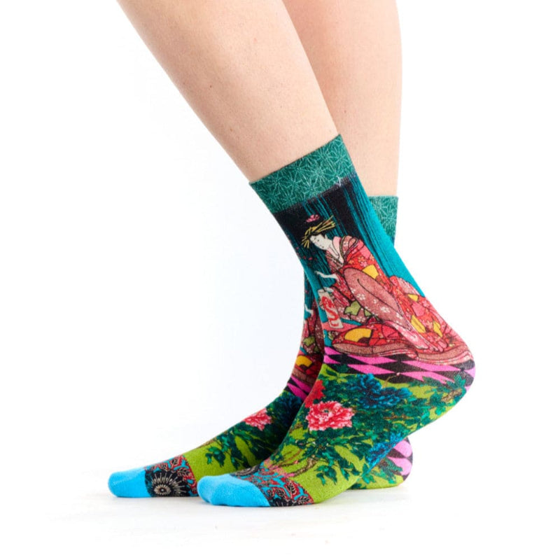 Twin Roads - Geisha Printed Socks for Her
