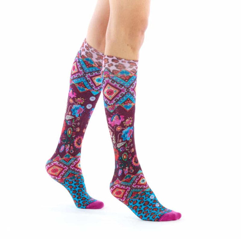 Twin Roads - Rouchnyk Printed Knee High Socks for Her