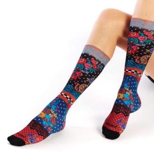 Twin Roads - Garden Printed Knee High Socks for Her