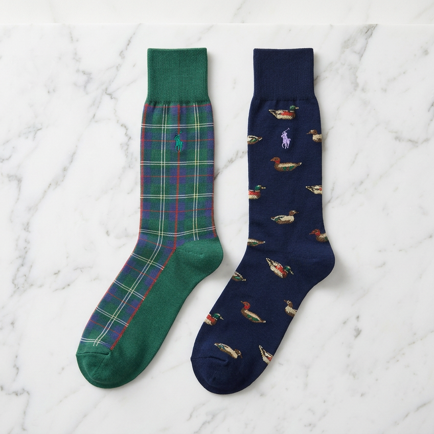Polo Ducks & Plaid Trouser Sock 2-Pack