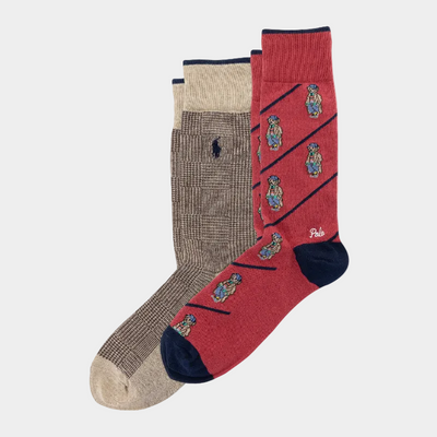 Litchfield Mini Bear Glen Crew  2-Pack Red