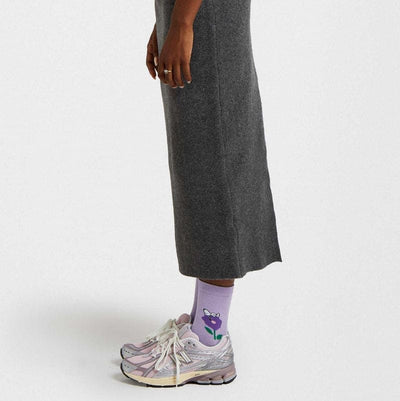 Snoopy Lilac Flower Socks for Her