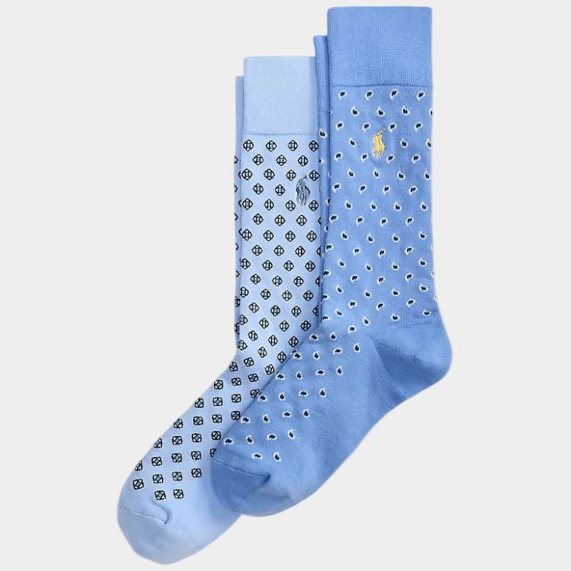 Foulard-Motif Trouser Sock 2-Pack