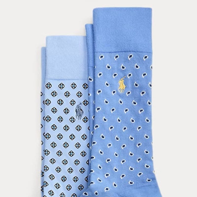Foulard-Motif Trouser Sock 2-Pack