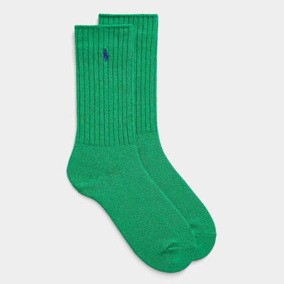 Polo Cotton-Blend Crew Socks