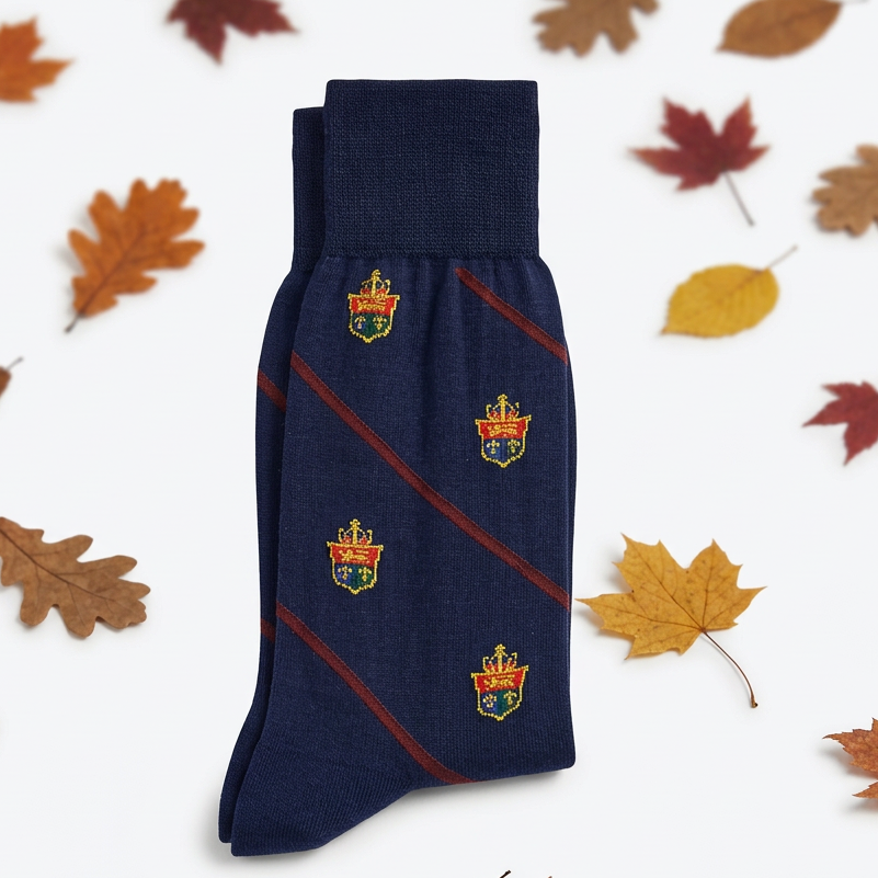 Heraldic Club Wool-Blend Socks